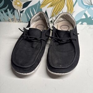 Hey Dude Wendy Funk Black Men's Size 5 Women's Size 7 Comfort Shoes